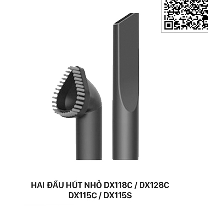 (Chính Hãng) Bộ 2 đầu hút nhỏ cho máy hút bụi cầm tay Deerma DX115c / DX118c / DX118c Pro / DX120C