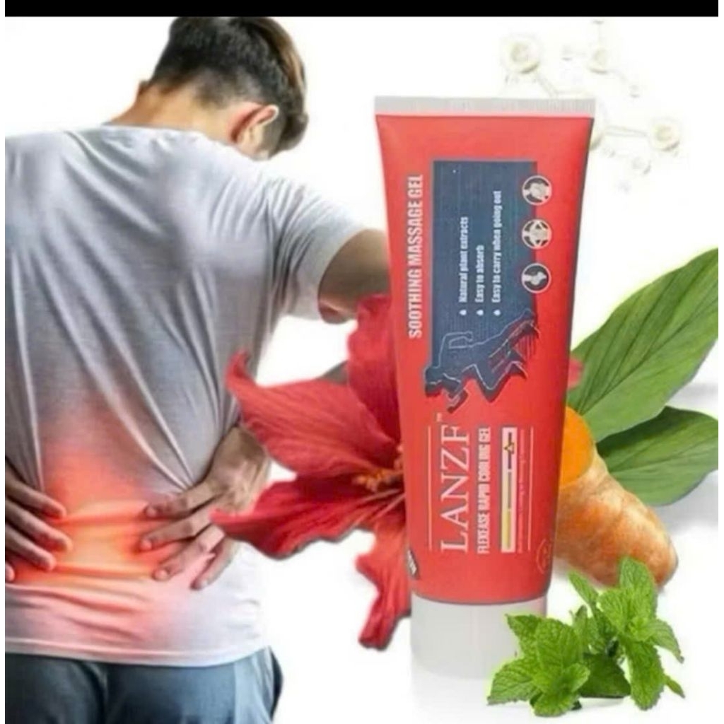 Kem Massage Giảm Đau Xương Khớp LANZF – Gel Đỏ LANZF Sodium Soothing Giải Pháp Tự Nhiên Cho Đau Cơ X