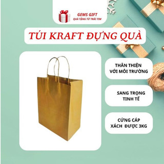 Túi giấy Kraft xi măng trơn Nhật Bản chất lượng cao đóng gói đồ ăn quà tặng