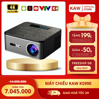 Máy Chiếu Mini Thông Minh Kaw KS990, Tự Động Lấy Nét, Hỗ Trợ Hình Ảnh 4K Sắc Nét, Xem Phim Giải Trí Tại Nhà