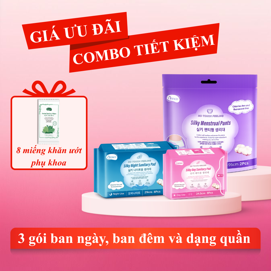 [Geesoo] Combo 3 Băng Vệ Sinh Chip Graphene Siêu Thấm – Chống Tràn – Thoáng Khí - Chống Ẩm