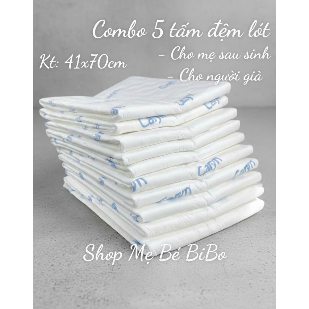 Combo 5 Tấm đệm Lót Cho Mẹ Sau Sinh Loại Mỏng Nhẹ , Người GIà Hạn Chế Khả Năng Đi Lại