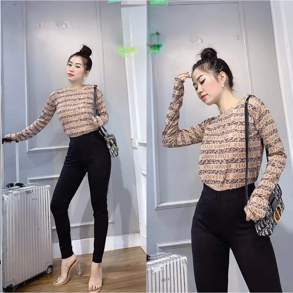 quần dài leging chất umi co giãn thải mái , cạp chun co giãn