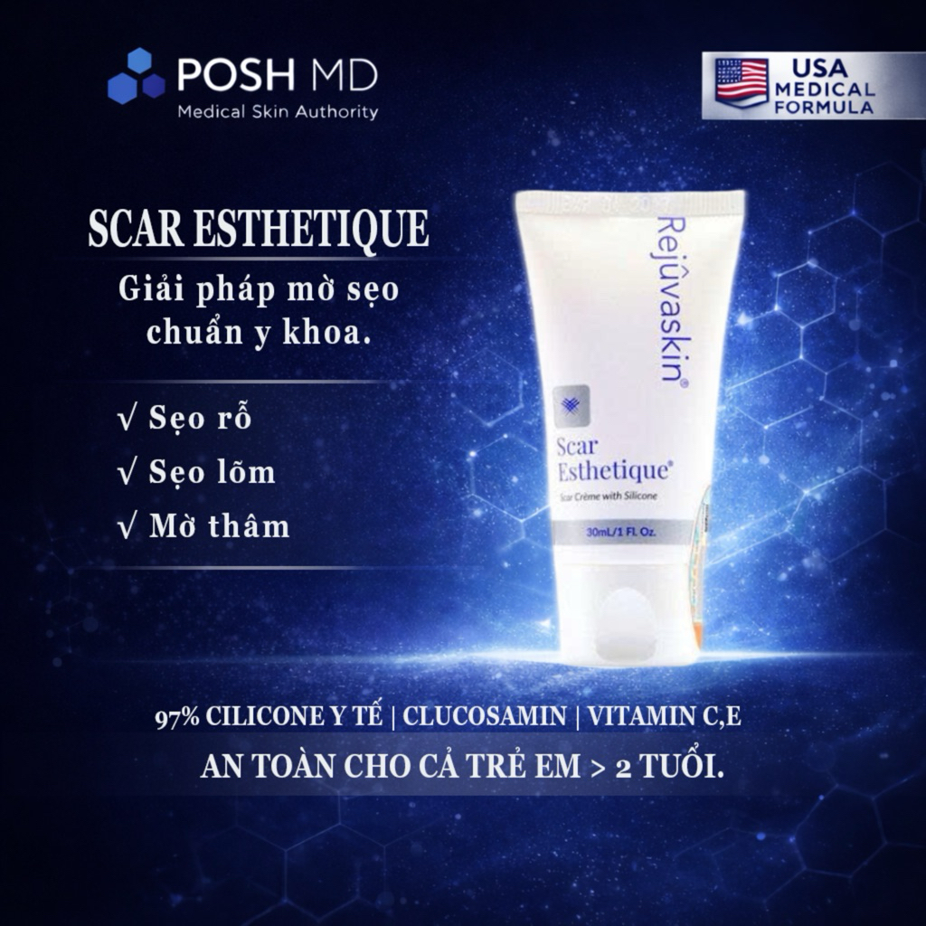 Poshmd Kem làm giảm thâm sẹo Scar Esthetique 30ml