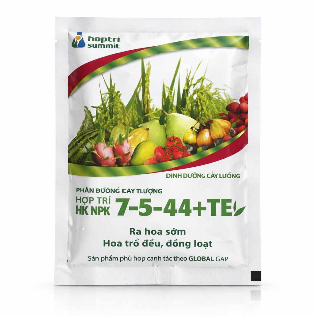 [5 gói] Hợp Trí 7- 5 - 44 + Te (250g) GÓI LỚN - RA HOA SỚM HOA TRỔ ĐỀU, ĐỒNG LOẠT