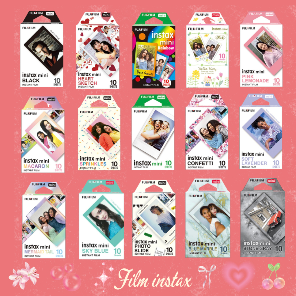 [HOẢ TỐC HÀ NỘI] Film Instax Mini 10 Tấm | Giấy Ảnh Instax Lấy Liền | Dùng Cho Máy Fujifilm Instax M