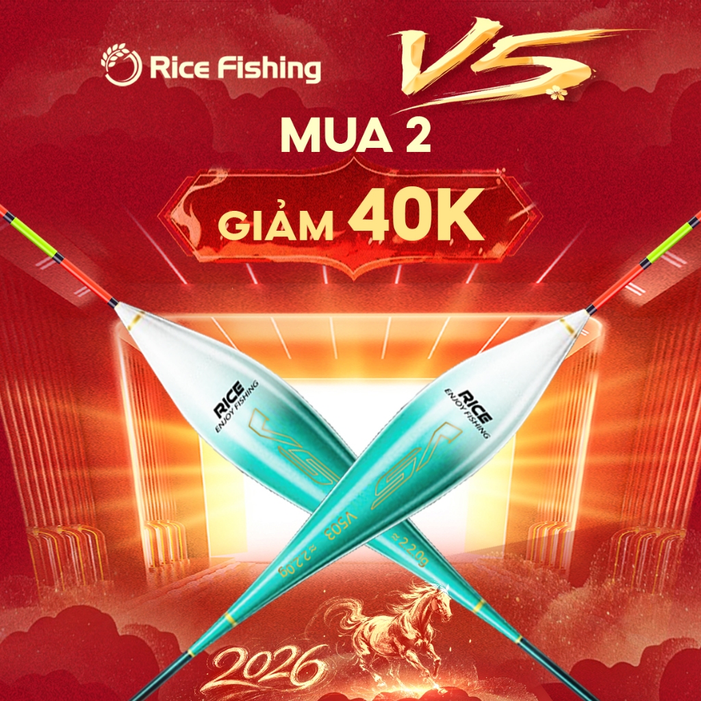 Phao câu đài V5 Rice Fishing chất liệu Nano siêu nhạy, truyền thông tin chính xác PC-41