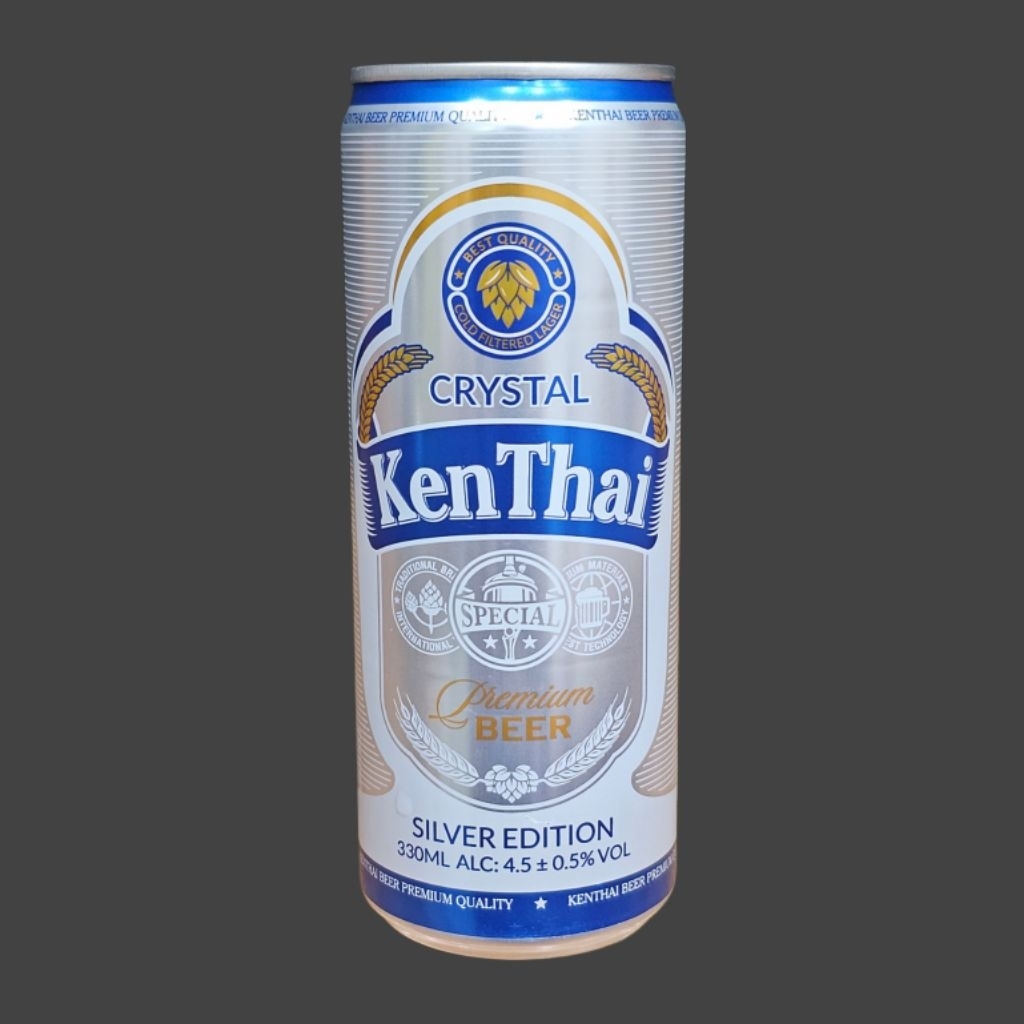 (thưởng thức và sưu tầm) hạn sử dụng tháng 01/2027 01 lon bia Ken Thai Crystal Việt Nam 330ml lon ca