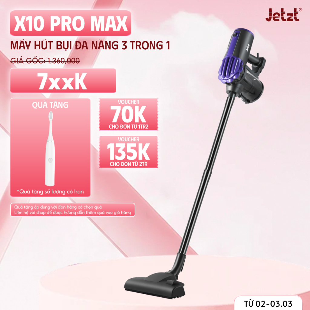 Máy hút bụi cầm tay JETZT X10 PRO