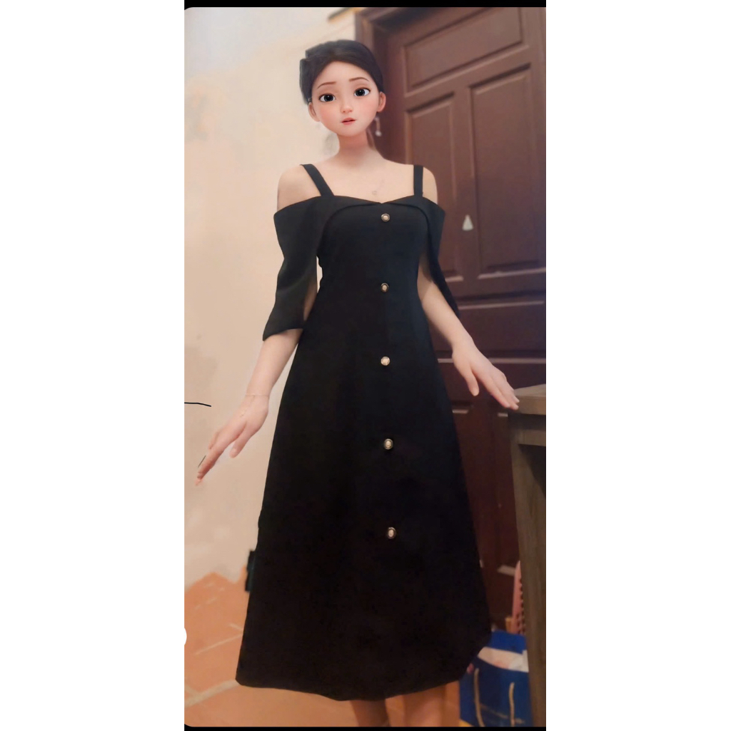 🐣AD40-váy dài 2 dây sang trọng🐣