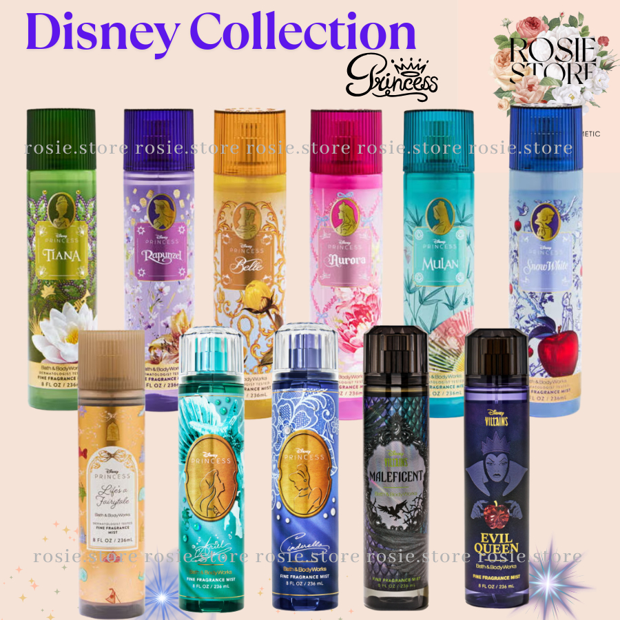 𝐃𝐢𝐬𝐧𝐞𝐲'𝐬 𝐂𝐨𝐥𝐥𝐞𝐜𝐭𝐢𝐨𝐧 - Xịt thơm Body mist BBW Life's a Fairytale |Mulan |Tiana |Snow White |Aurora