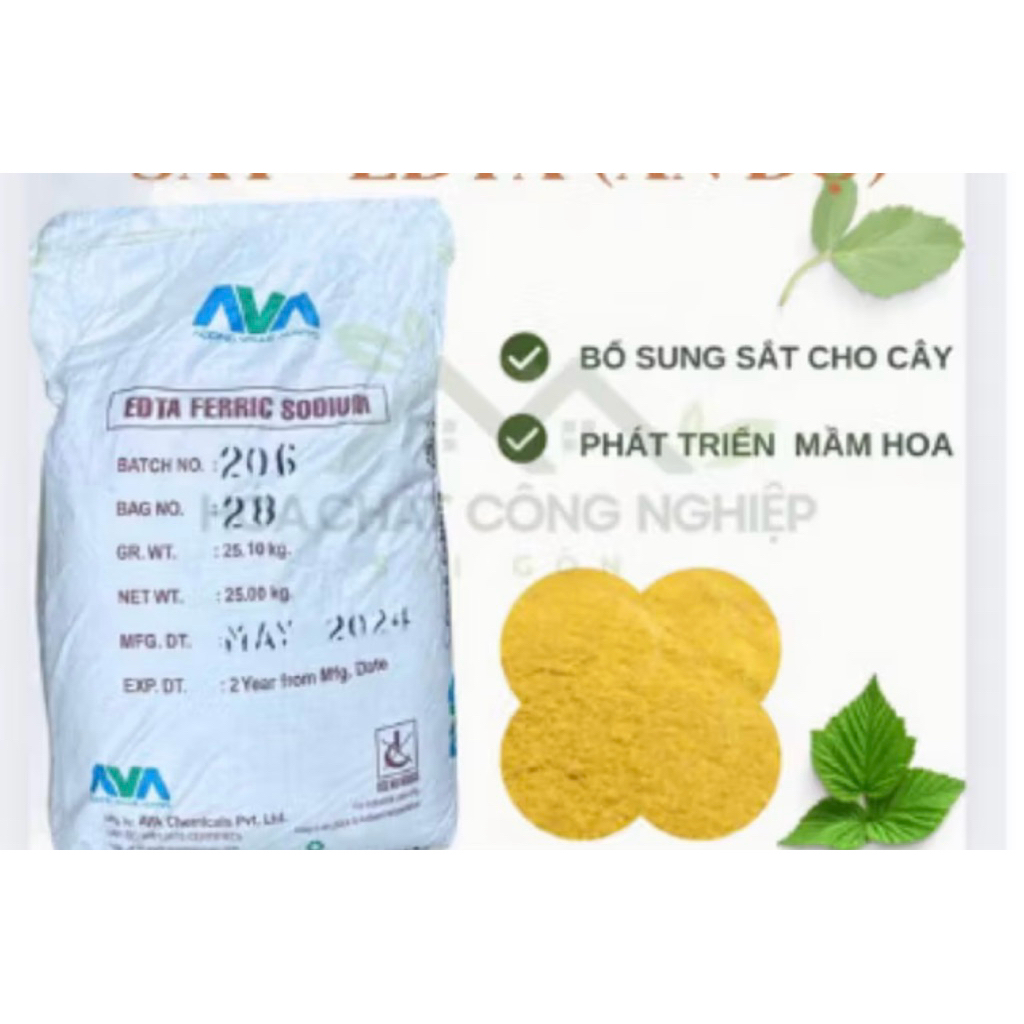 1kg edta sắt ấn độ - Fe edta chuyên bổ sung cây trồng-thuỷ sản