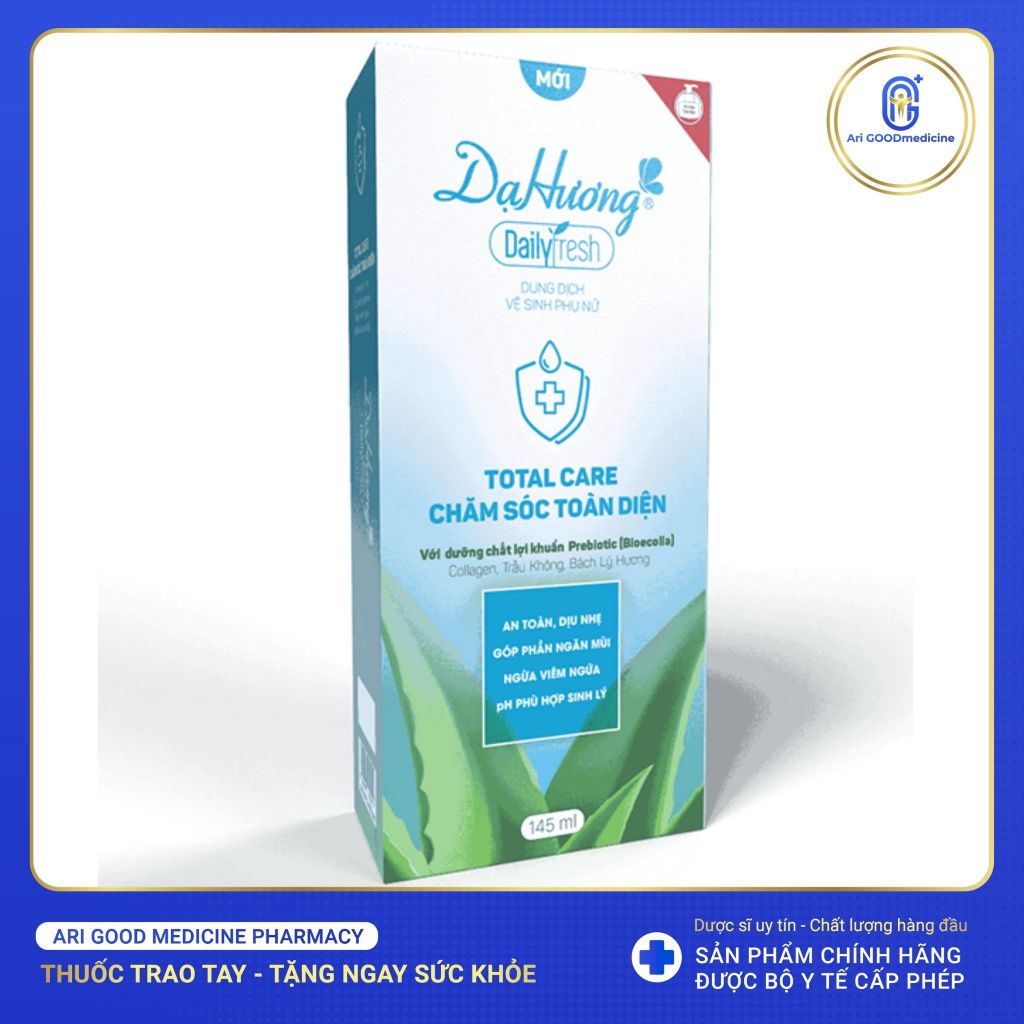 Dung dịch vệ sinh Dạ Hương Daily Fresh Total Care - Giúp CHĂM SÓC TOÀN DIỆN 145ml