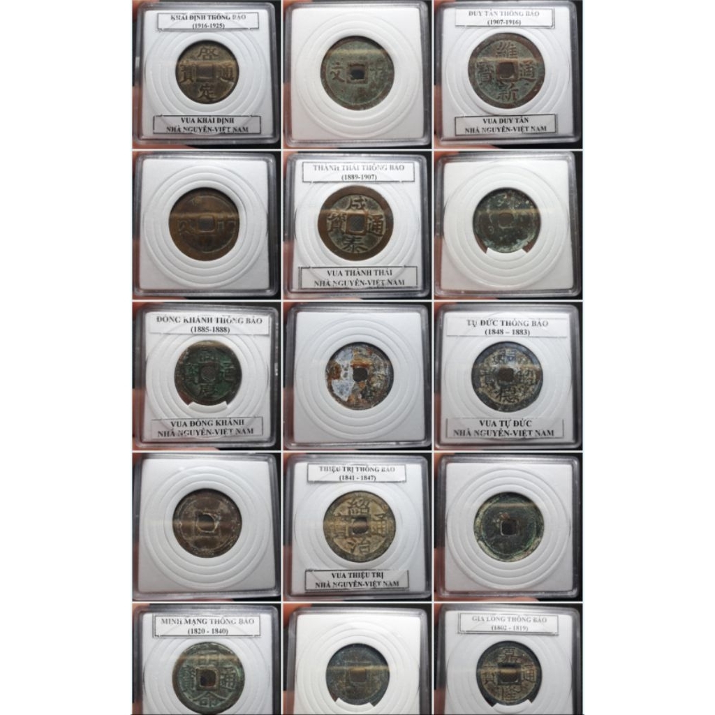 [Xu Gieo quẻ, Âm dương, xin đài]☆Xu cổ Triều Nguyễn⭐Niên đại hơn 200 năm