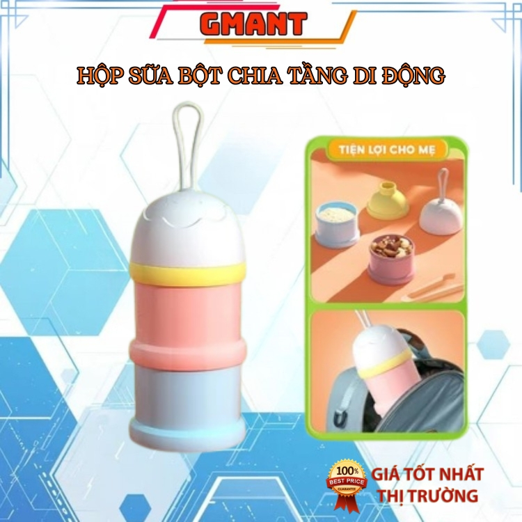 Hộp Chia Sữa Bột YUNBABY Chia Khẩu Phần Ăn Cho Bé, Không Chứa Chất Độc Hại