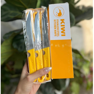 [HỘP 12 CÂY] Bộ Cây Dao Nhựa Thái KIWI Cán Nhựa Vàng Mũi Nhọn 511, Gọt Hoa Quả Làm Bếp Tiện Lợi Sắc Bén