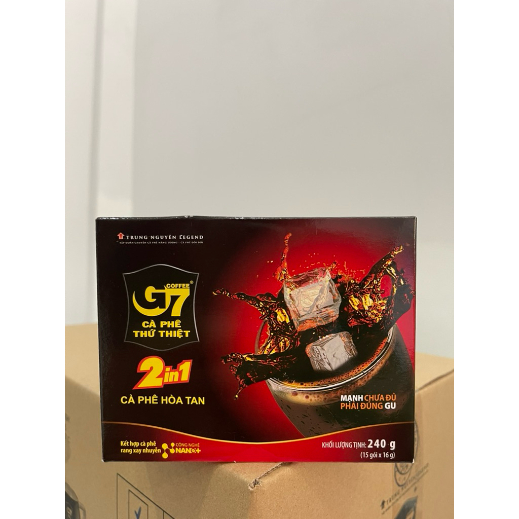 Cafe G7 2in1 Đen Đá 240g