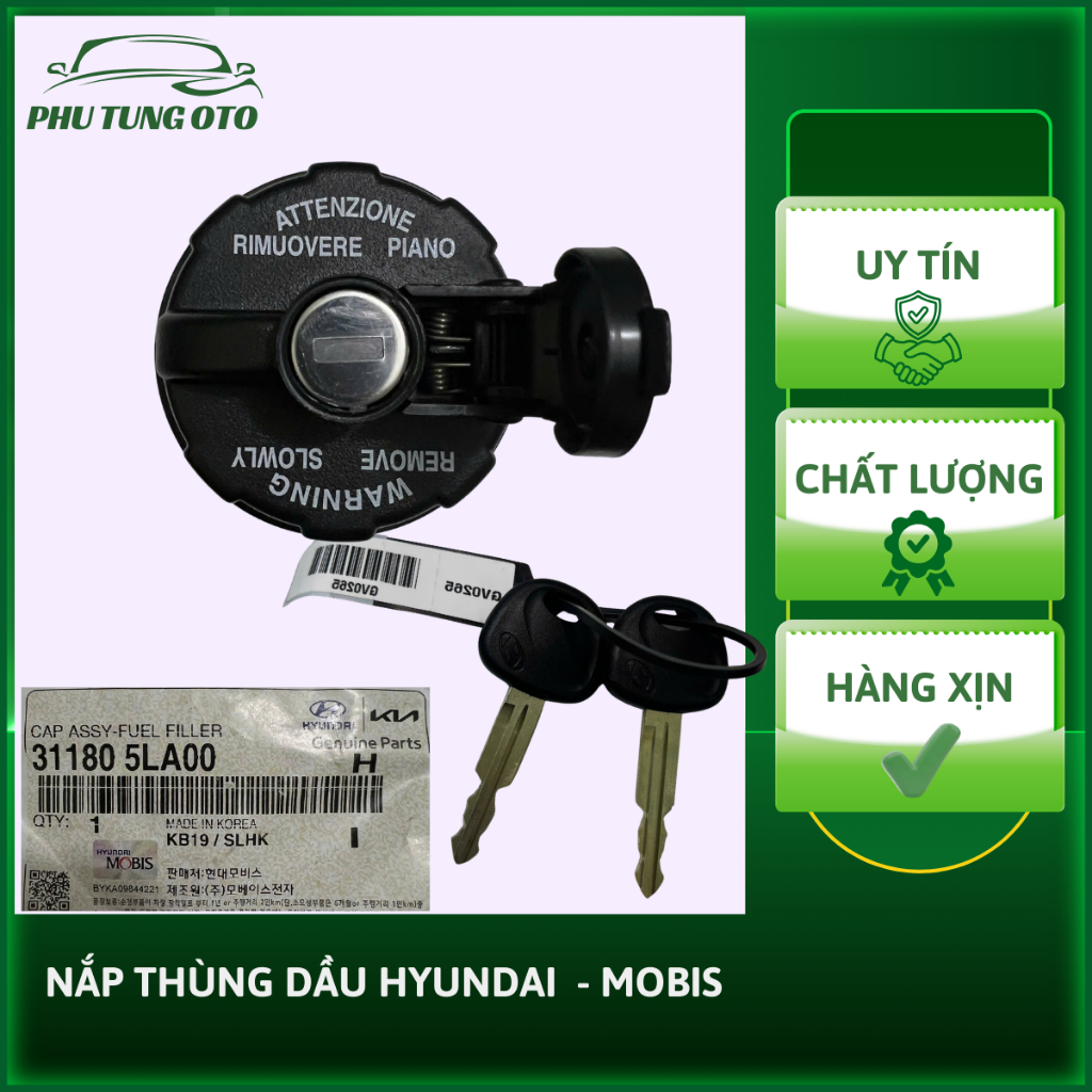 Nắp Dầu Động Cơ Hyundai Universe, Nắp Châm Dầu Zin Theo Xe - Mobis 31180-5LA00
