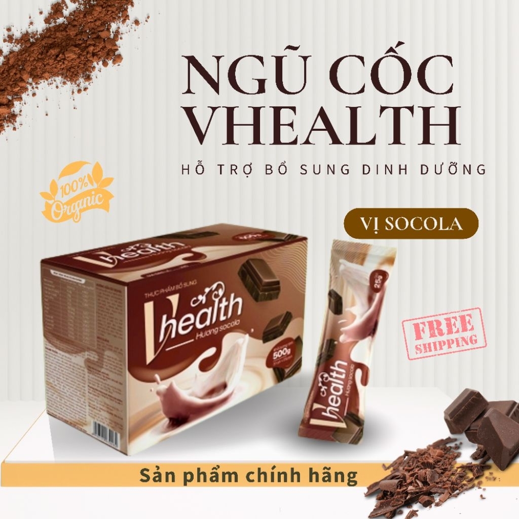 Ngũ Cốc Dinh Dưỡng VHEALTH Vị Socola