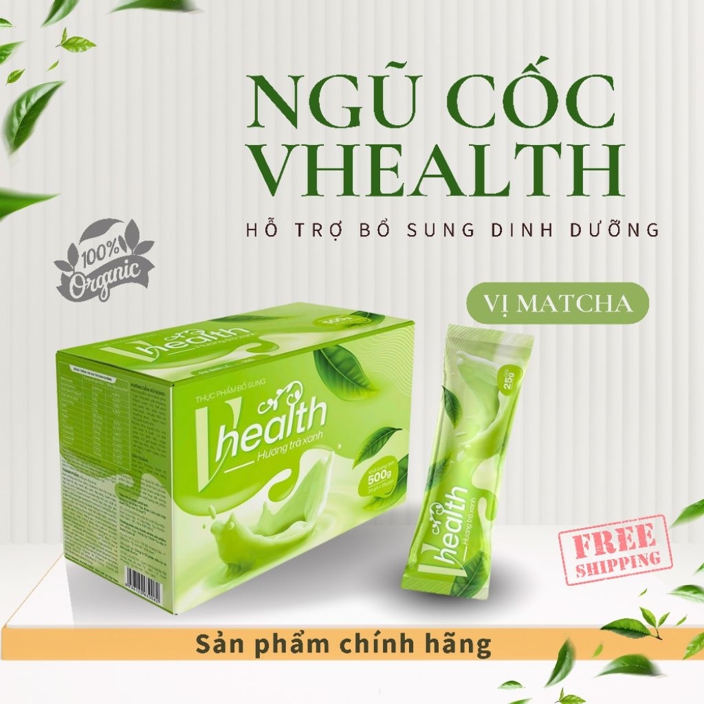 Ngũ Cốc Dinh Dưỡng VHEALTH Vị Matcha