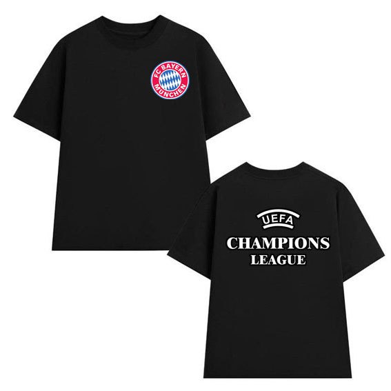 Áo Bayern München , áo phông tay lửng form rộng champions league - áo thun Bayern München giá rẻ