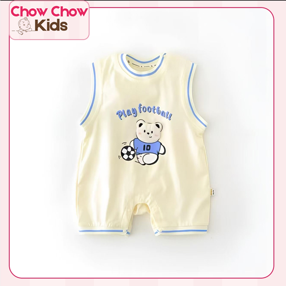 Bodysuit sát nách thể thao lửng cho bé trai, bodysuit bé trai phong cách thể thao - M117