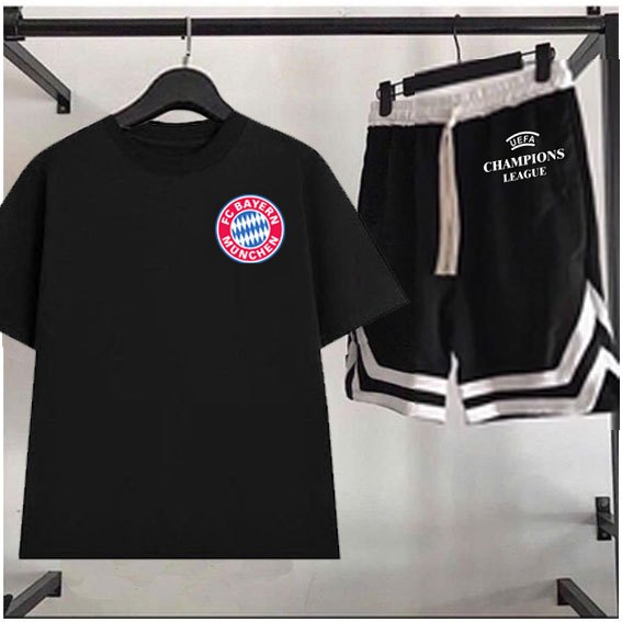 Áo Bayern München , bộ hè tay lửng form rộng champions league - áo thun Bayern München clb bóng đá