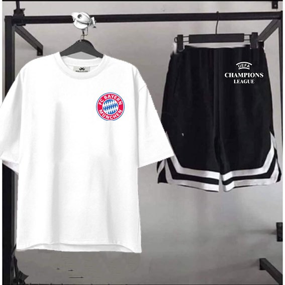 Áo Bayern München , áo phông tay lửng form rộng champions league -bộ quần áo Bayern München giá rẻ