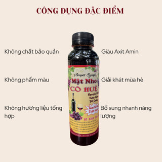 [CHUẨN VỊ TRUYỀN THÔNG] MẬT NHO CÔ CHÍN HUỆ ĐẬM VỊ TỰ NHIÊN – 500ml