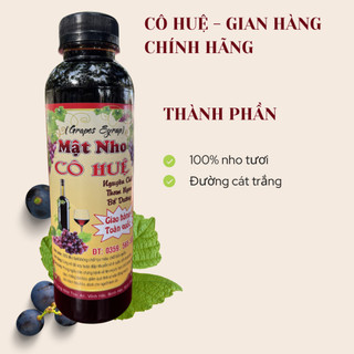 [CHUẨN VỊ TRUYỀN THÔNG] MẬT NHO CÔ CHÍN HUỆ ĐẬM VỊ TỰ NHIÊN – 500ml