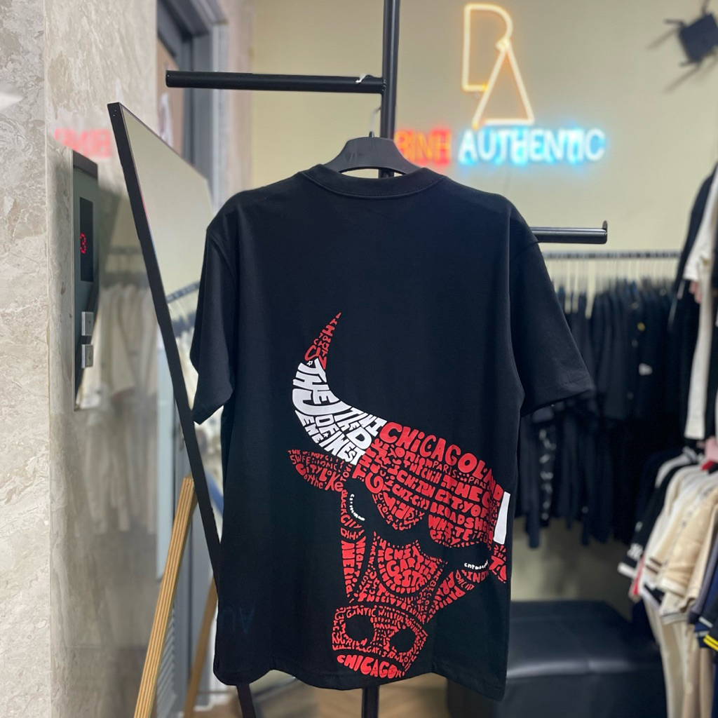 Áo thun New Era Đen Chicago shop Binh Authentic VN