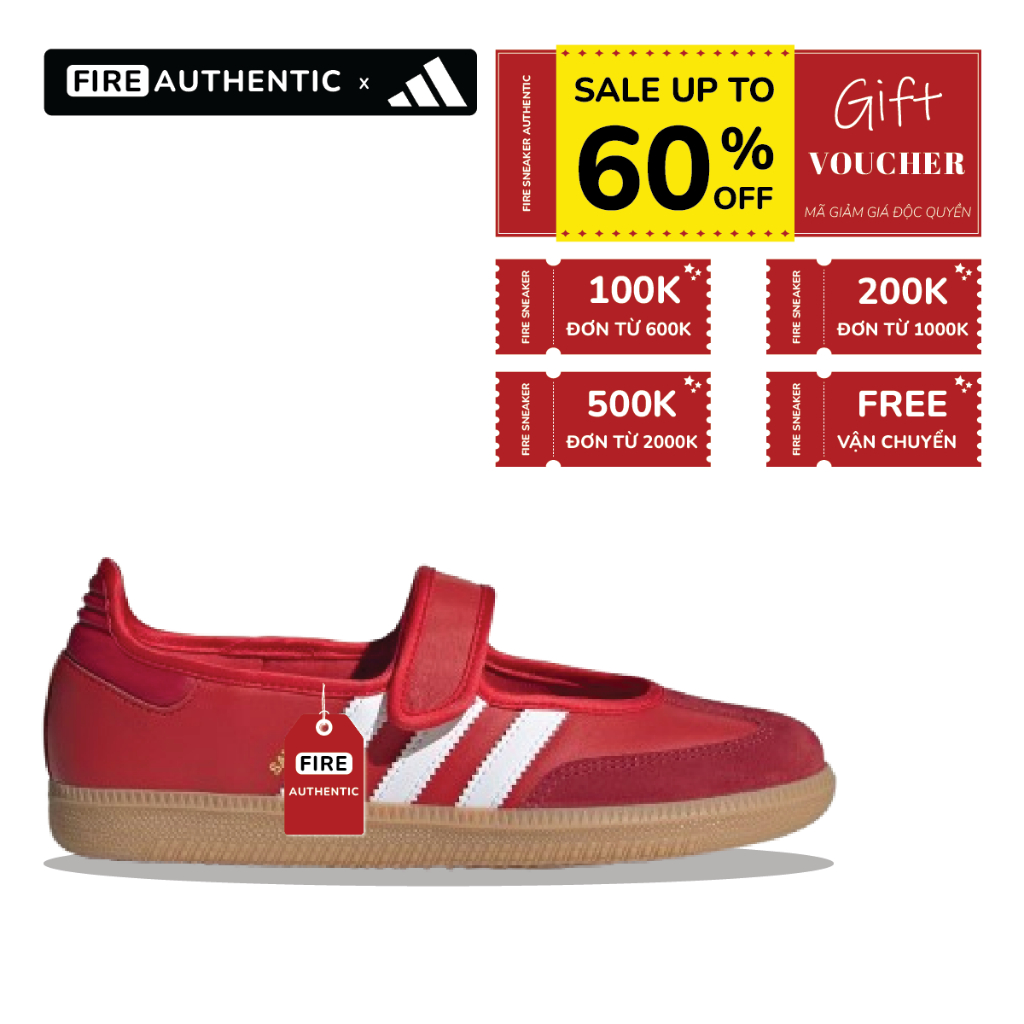 | Fire Authentic | Giày adidas Samba Jane 'Red/White'