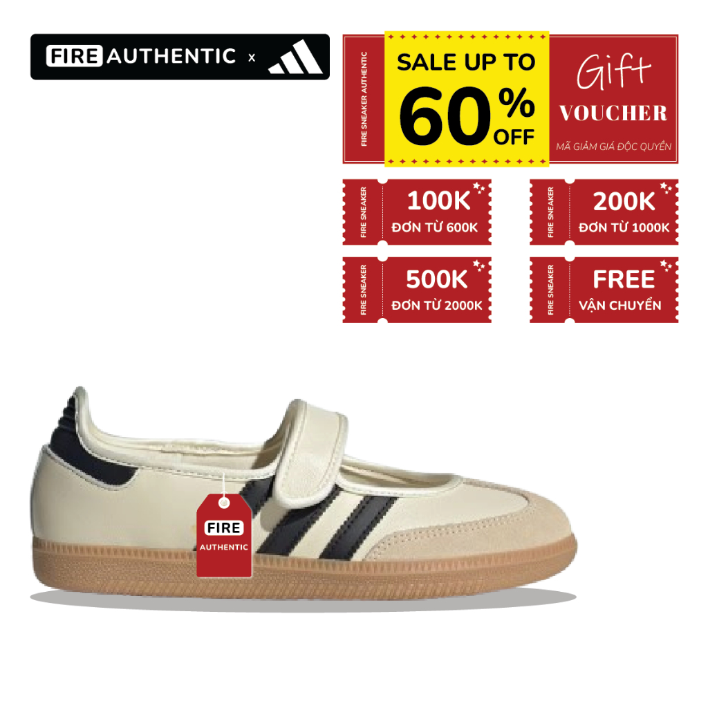 | Fire Authentic | Giày adidas Samba Jane 'Cream/Black'