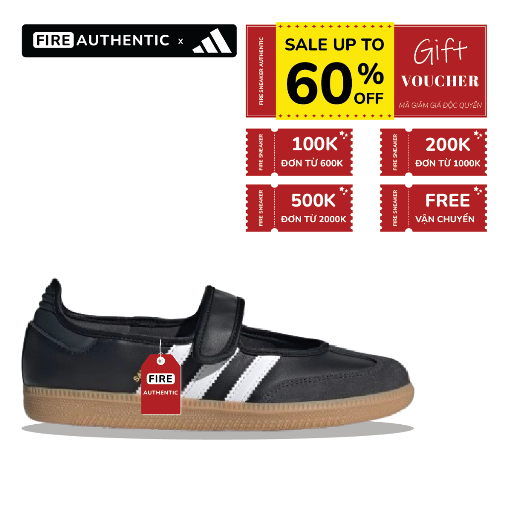 | Fire Authentic | Giày adidas Samba Jane 'Black'