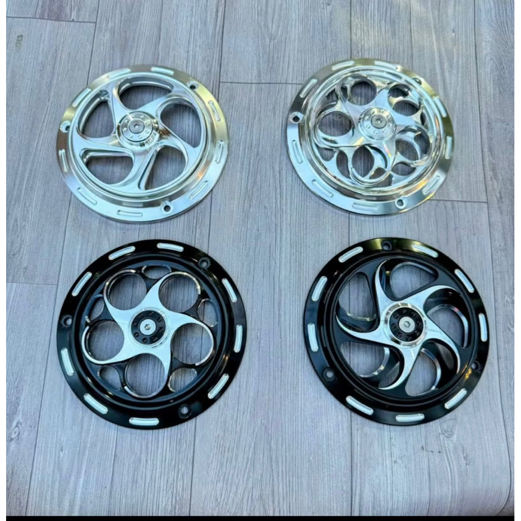 Ốp quạt gió xoay kiểu CNC cho Vespa Vision Scoopy Zoomer Janus Mio  100% nhôm