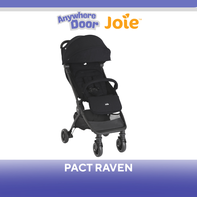 [Bản mới 2026] Xe đẩy cho bé Joie Pact Raven cho bé sơ sinh đến 15 kg, bảo hành 12 tháng