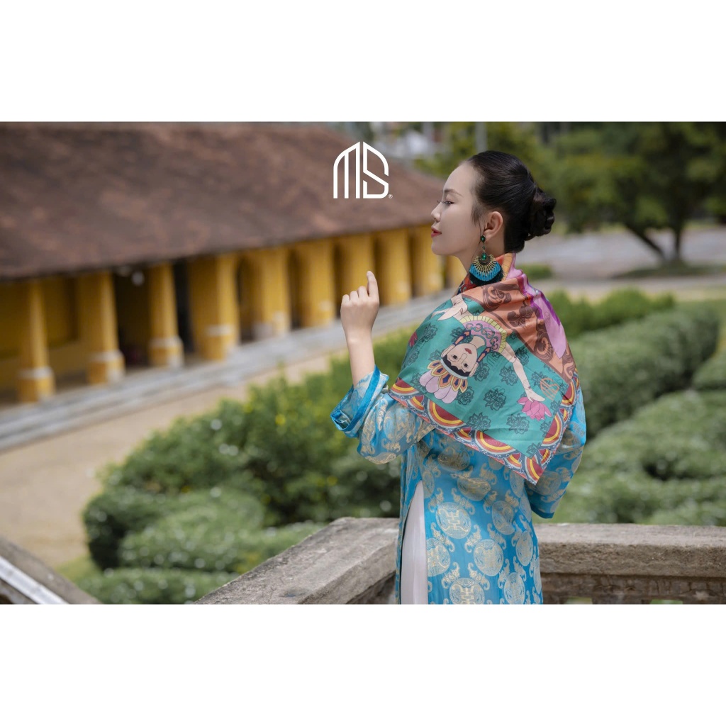 Mulberry Silk - Khăn Twilly 100% sợi tơ tằm dâu thuần khiết [MS-TW-25.02]