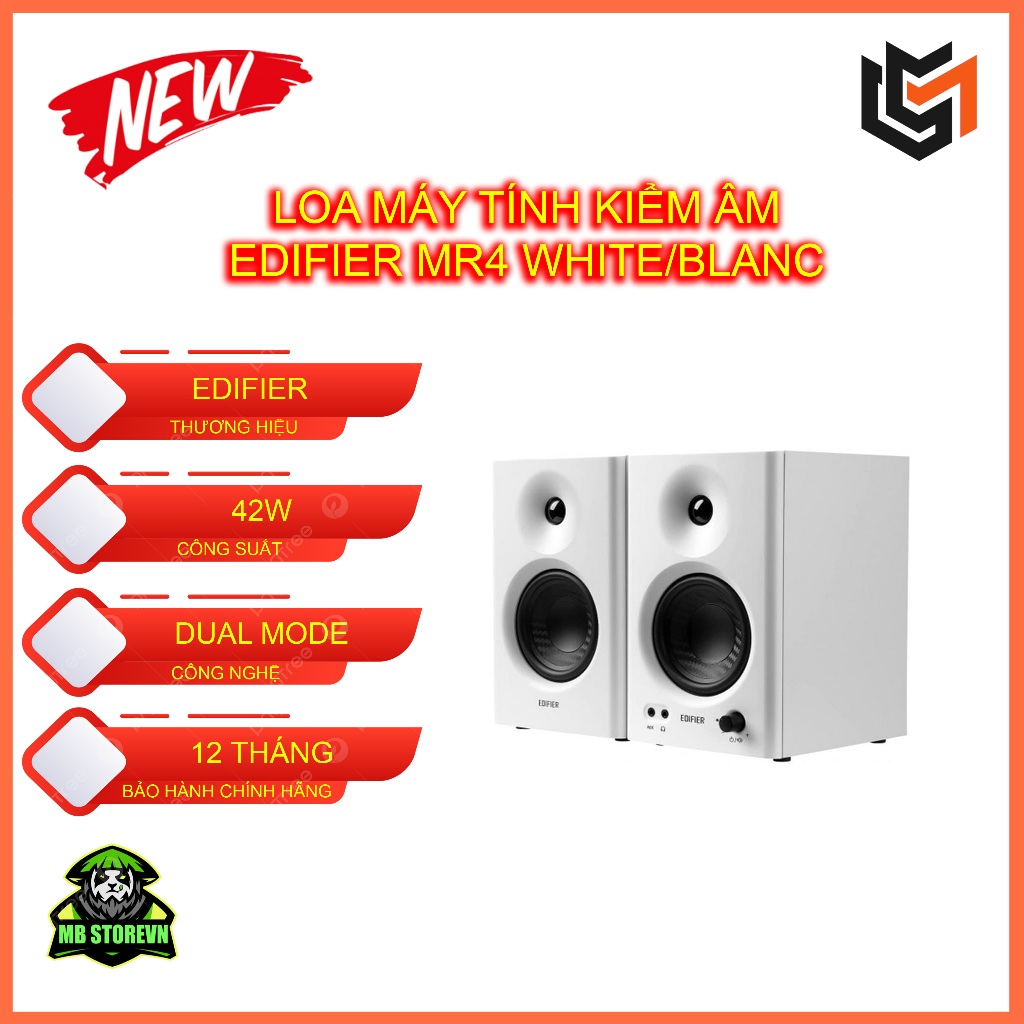 LOA KIỂM ÂM EDIFIER MR4 - MÀU TRẮNG - 2.0