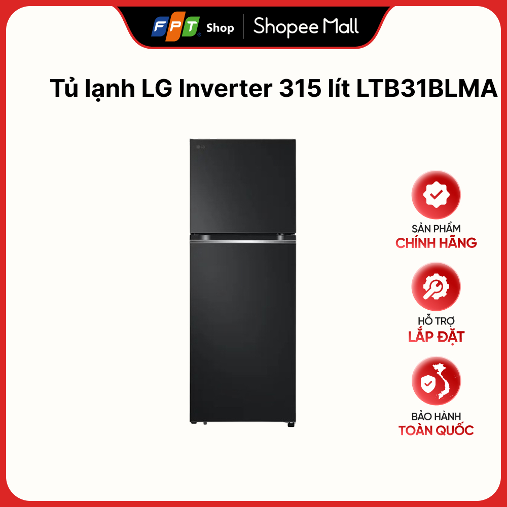 [Hàng chính hãng] Tủ lạnh LG Inverter 315 lít LTB31BLMA