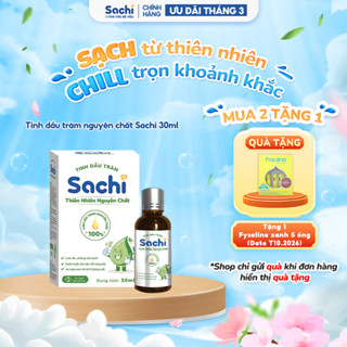Tinh Dầu Tràm Nguyên Chất Sachi 30ml Giúp Phòng Cảm Lạnh, Giảm Chướng Bụng, Đầy Hơi An Toàn Cho Bé