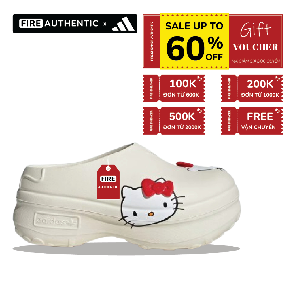 | Fire Authentic | Giày adidas Stan Mule Hello Kitty 'Cream'