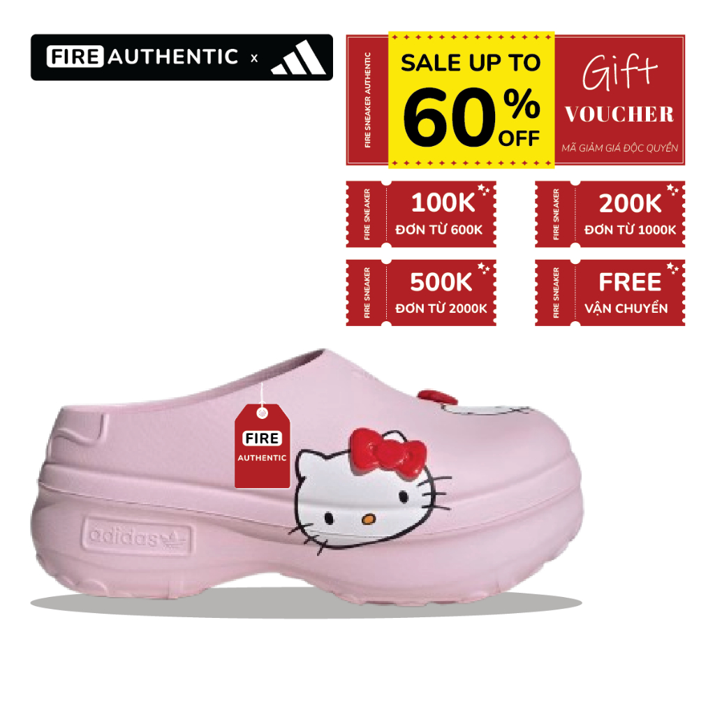 | Fire Authentic | Giày adidas Stan Mule Hello Kitty 'Pink'