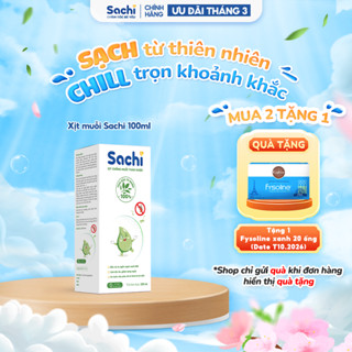 Xịt Chống Muỗi SACHI Xịt Chống Muỗi Thảo Dược An Toàn Lành Tính Dừng Bé Từ 6 Tháng Chai 100ml