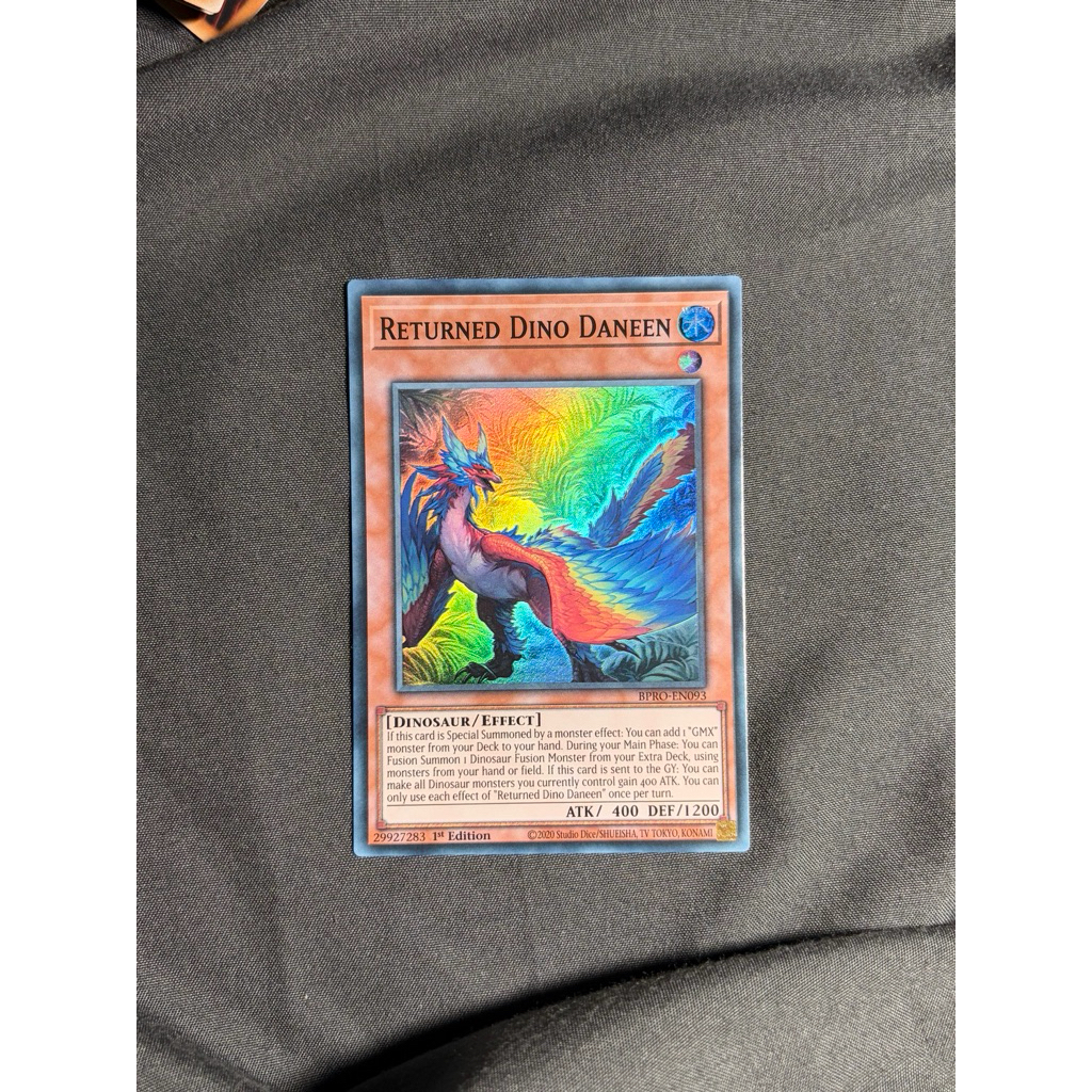 [Yugioh Sky Shop] 1 lá thẻ bài"Returned Dino Daneen" - BPRO-EN093 - Foil Super Rare - UK chính hãng