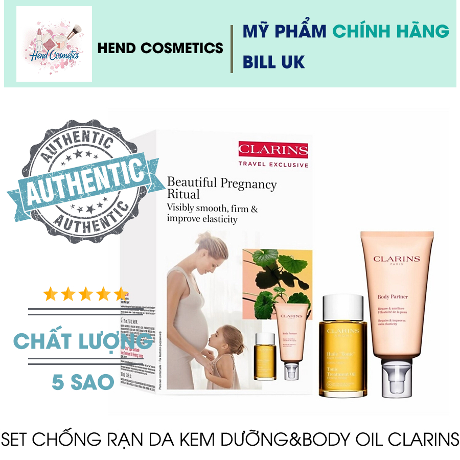 Combo Kem Dưỡng Và Dầu Dưỡng Chống Rạn Da Clarin Fullsize