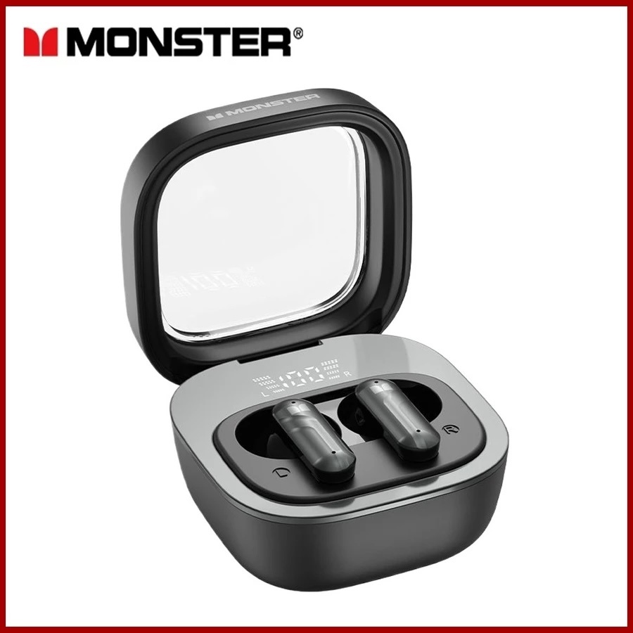 Monster | Tai nghe W50 Bluetooth 6.0 | Nghe Gọi HD - Chống Ồn ANC - Màn Hình LED - Chống Nước IP6X