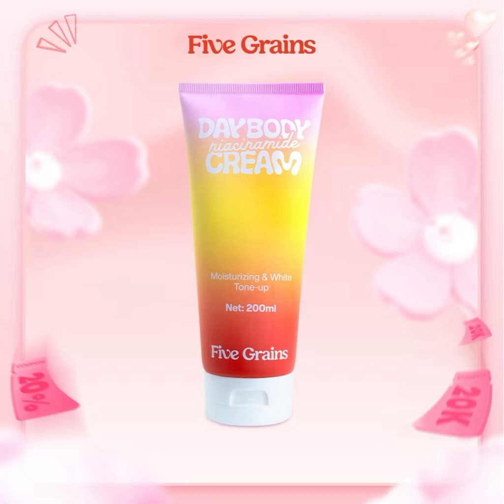 Kem dưỡng Cao cấp Five Grains trắng da Niacinamide, Alpha-Arbutin nâng tone ban ngày 200ML
