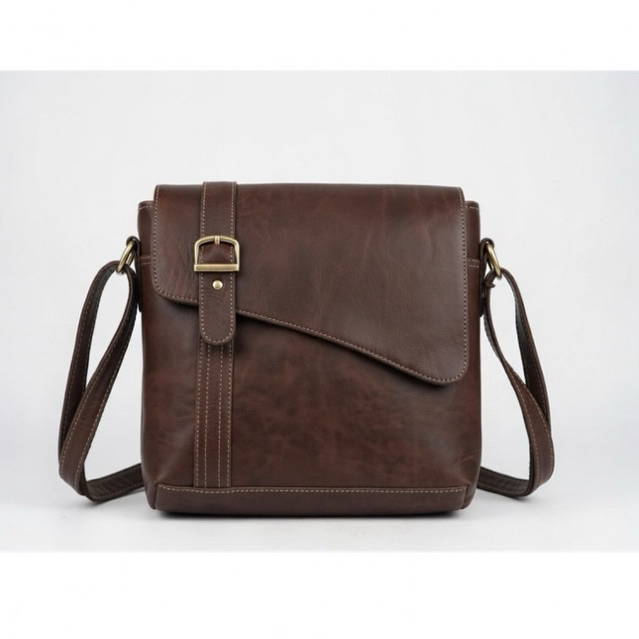 Túi đeo chéo nam da PU cao cấp chống nước, đựng máy tính bảng, túi đeo vai thời trang bền đẹp