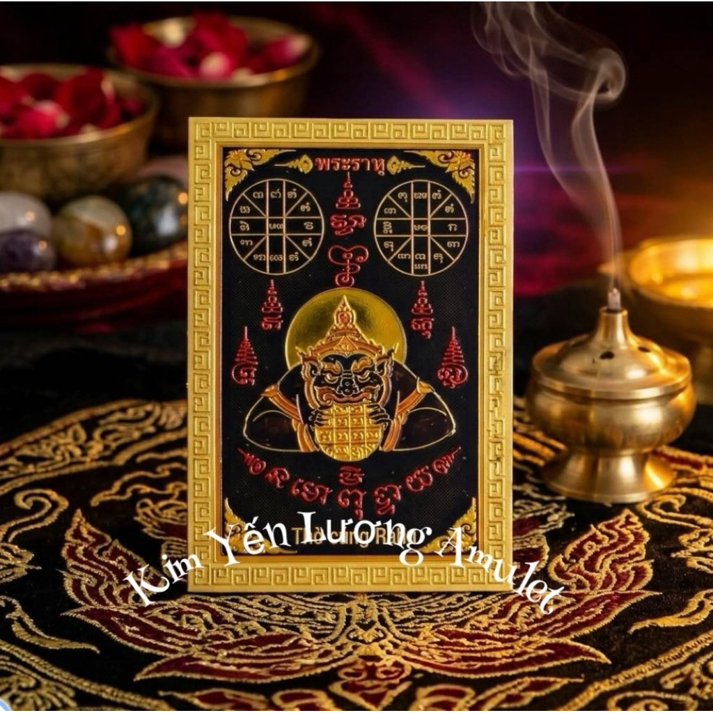 🎀 TRANH RAHU ỐP SAU ĐT CHÙA WATTRAIMIT THÁI LAN 🎀