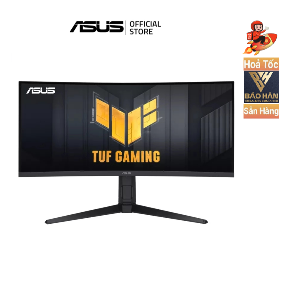 Màn hình chơi game cong Asus TUF Gaming VG34VQL3A – 34 inch WQHD (3440 x 1440), 180Hz, 1500R - Hàng 